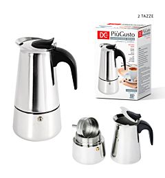 DC CASA CAFFETTIERA ACCIAIO INOX 2TZDc