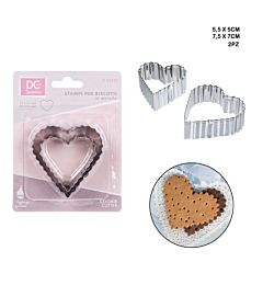 DC CASA FORMINE DOLCI CUORE 5.5X5CM-7.5X7CM 2PZDc