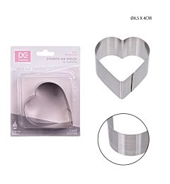 DC CASA FORMINE DOLCI INOX CUORE 8,5X4CMDc