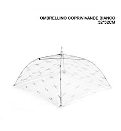 DC CASA OMBRELLINO COPRIVIVANDE BIANCO 32X32CMDc
