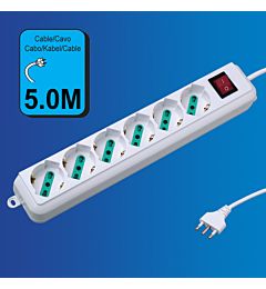 MULTIPRESA 6 POSIZIONI CON INTERRUTTORE-5MExtrastar