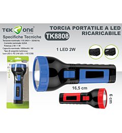 TORCIA LED PORTATILE 1 LED 2WTekone