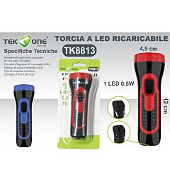 TORCIA LED PORTATILE 1LED 0.5W