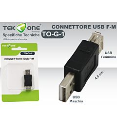 CONNETTORE USB M/F