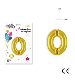 MR.PARTY PALLONCINO MYLAR ORO 0 32X43CMDc