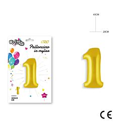 MR.PARTY PALLONCINO MYLAR ORO 1 20X43CMDc