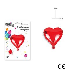 MR.PARTY PALLONCINO MYLAR CUORE 90X94CM ROSSO