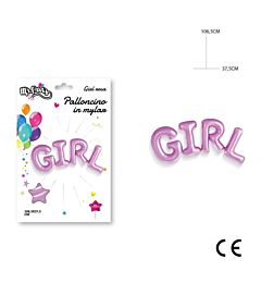 MR.PARTY PALLONCINO MYLAR GIRL 106.5X37.5CM ROSA