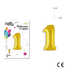 MR.PARTY PALLONCINO MYLAR ORO 1 101X53CMDc