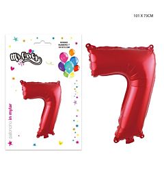 MR.PARTY PALLONCINO MYLAR ROSSO 7 101X73CM