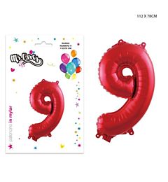 MR.PARTY PALLONCINO MYLAR ROSSO 9 112X78CM