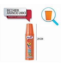 BICCH 200ML R 50PZ ARANCIO DO