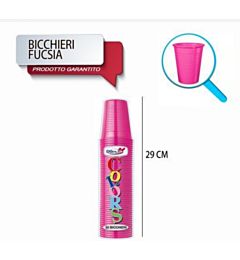 BICCH 200ML R 50PZ FUCSIA DODopla