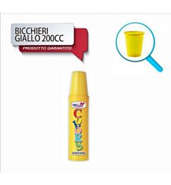 BICCH 200ML R 50PZ GIALLO DO