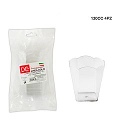 DC CASA COPPETTA FIORE 130CC 4PZ TRASPARENTEDc