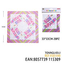 TOVAGLIOLINI DI CARTA 33*33