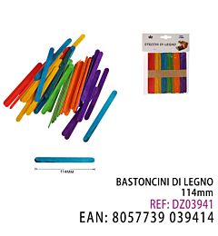 BASTONCINI DI LEGNO 114MMDz