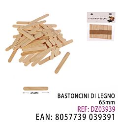 BASTONCINI DI LEGNO 65MM