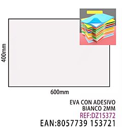 EVA CON ADESIVO BIANCO 2MM