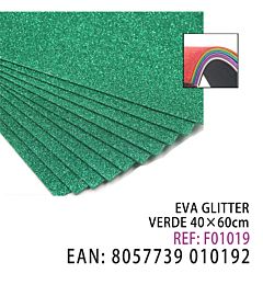 EVA GLITTER VERDE 40*60CM