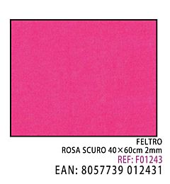 FELTRO ROSA SCURO 40*60CM*2MMDz