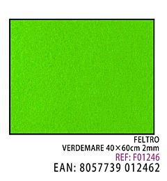 FELTRO VERDE MARE  40 X 60CM X 2MM