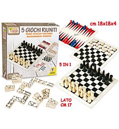 FATTO DI LEGNO - GIOCO 5 GIOCHI IN 1.Teorema