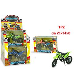 TEO S - MOTOCROSS SCALA1:12 3 COL 6PZ DISPLAY