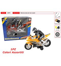 MOTO DA CORSA CON PERSONAGGIOToys Garden