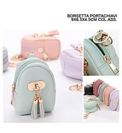 BORSETTA PORTACHIAVI  9X6.5X4.5CM ASS.