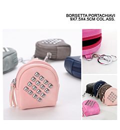 BORSETTA PORTACHIAVI  9X7.5X4.5CM ASS.