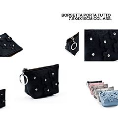 BORSETTA PORTATUTTO 7,5X4X10CM FIORI ASS.