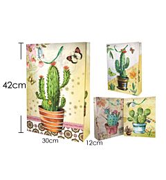 SHOPPER BAG CACTUS 30X42X12CM