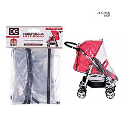 PARAPIOGGIA PASSEGGINO PVC UNIV.78X78CM  36G TRASP