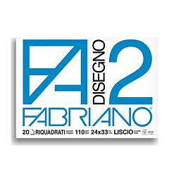 BLOCCO FABRIANO 1516 - F2 24X33 FG.20 SQUADRATOFabriano