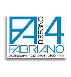 BLOCCO FABRIANO 1597 - F4 24X33 FG.20 SQUADRATO