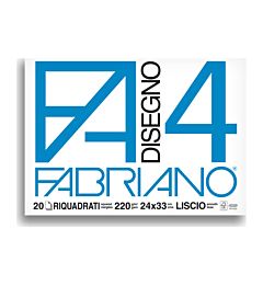 BLOCCO FABRIANO 1597 - F4 24X33 FG.20 SQUADRATOFabriano