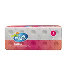 IGIENICA 10 ROTOLI 3 VELI SOFT FLOWER FAMILY