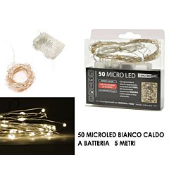 -CATENA 50 MICROLED C/TIMER B.CALDO