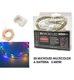 -CATENA 50 MICROLED C/TIMER MULTICOLOR
