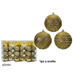 SET 16 PALLE 60MM ORO 3ASS.