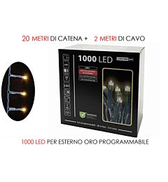 1000 LUCI LED ORO X EST.  PROGR