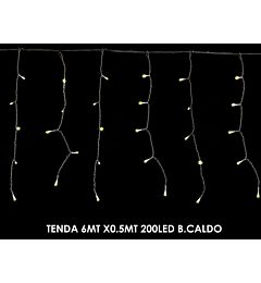 TENDA 6MT X0.5MT 200LED B.CALDO