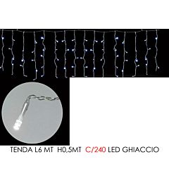 TENDA 6MT C/240 LED GHIACCIO LX0.5MT