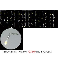 TENDA 6MT C/240 LED B.CALDO LX0.5MT