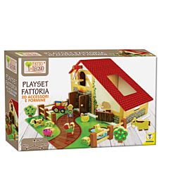 FATTO DI LEGNO - F. PLAYSET FATTORIA CON ANIMALI