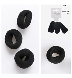 ELASTICI CAPELLI NERO 5X2CM 3PZ