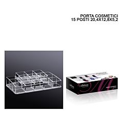 PORTA COSMETICI CRILEX 15 POSTI 20,4X12,8X5,2CM