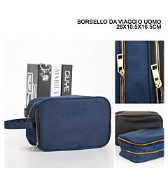 BORSA PORTATUTTO UOMO 26X10.5X16.5CM ASS.