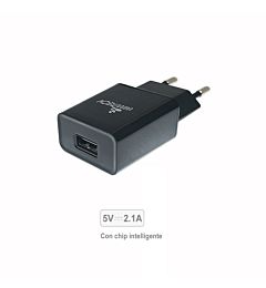 WIMITECH CARICATORE A RETE 5V/2.1A CON PORTA USB